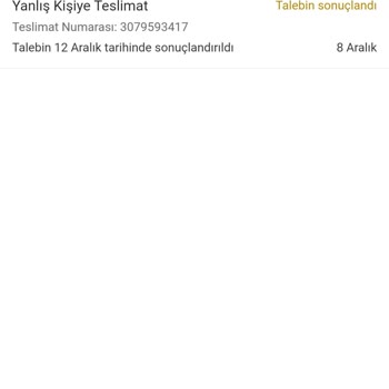 Trendyol Teslim Edilmeyen Ürün