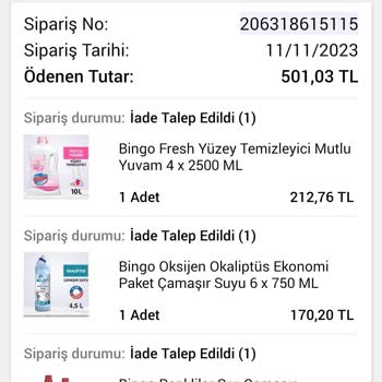 N11 Yanlış Ve Eksik Ürünün Değişiminin Kabul Edilmemesi