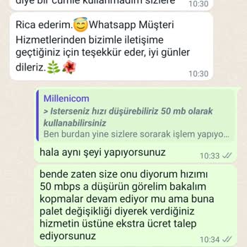 Millenicom İnternet Bağlantısı Kopmaları