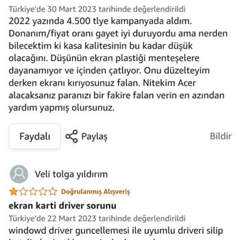 Amazon Türkiye'den Aldığım Laptop Mağduriyeti