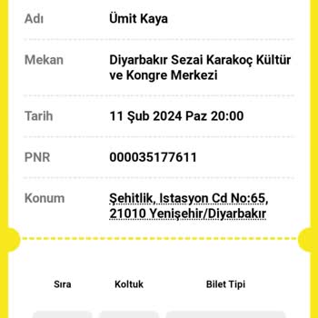 Biletinial.comdan Aldığım Biletin Bilgim Dışında Başka Değiştirilmesi.