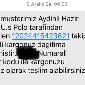 U. S. Polo Assn. Kargom Kayboldu, Mağduriyetim Giderilmedi!