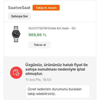 Saat & Saat Firması Önce Kampanya Yapıp Sonra Siparişi İptal Etti