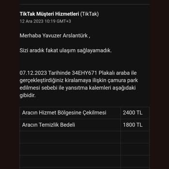 Tiktak Oluşan Hava Koşulları Nedeniyle Haksız Yere Ücret Yansıması