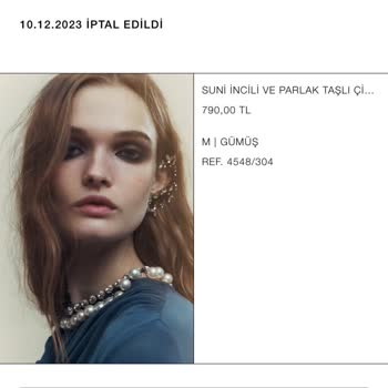 Zara Ürün İptali Stok Olmasına Rağmen