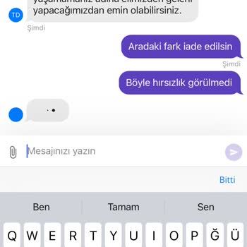 Getir Fiyat Farkı İadesi