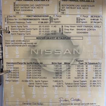 Baykoçlar Nissan Yetkili Servis Nissan Navara Servis Ve Araç Şikayeti