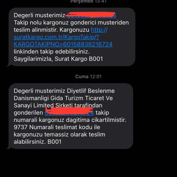 Sürat Kargom Gelmedi