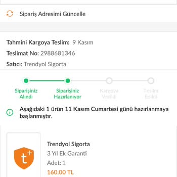 Trendyol 1 Ay 6 Gündür Siparişimi Göndermedi