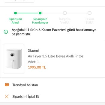 Trendyol 1 Ay 6 Gündür Siparişimi Göndermedi