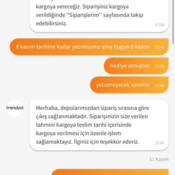 Trendyol 1 Ay 6 Gündür Siparişimi Göndermedi