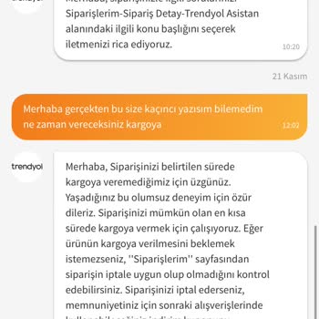 Trendyol 1 Ay 6 Gündür Siparişimi Göndermedi