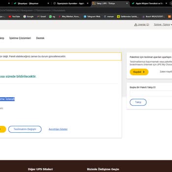 UPS Türkiye Ürünümü Zamanında Teslim Etmiyor