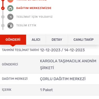 KARGOMsende Kargom Teslim Edilmiyor