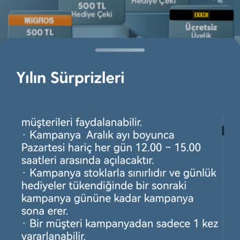 Turkcell Platinum Sürpriz Çekilişleri