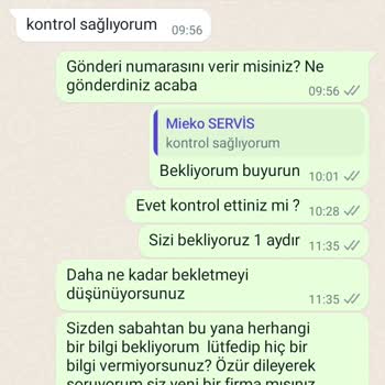MIEKO Servis Firmasının Acemiliği