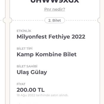 Milyon Bilet Milyonfest Fethiye Ücret İadesi