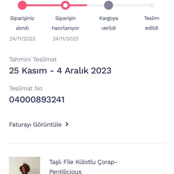 Penti Online Sipariş Süreç Yönetim Sorunu /sipariş Teslimat Gecikmesi