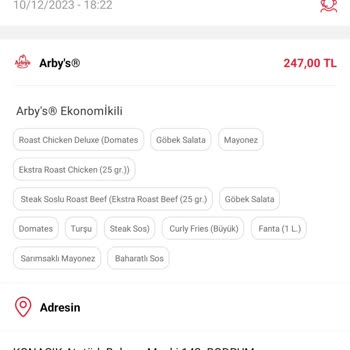 Arby's 2 Gündür Ne Yemeğimi Getiriyor Ne Paramı Veriyor