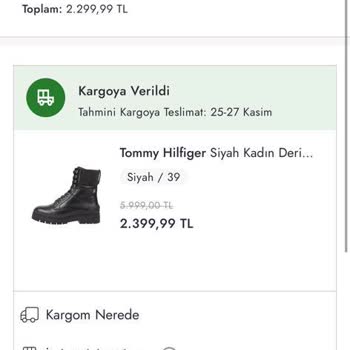 Boyner Habersiz Sipariş İptali