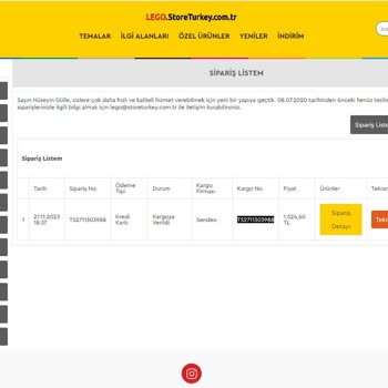 Geciken Lego Siparişi Ve Yaşanan Mağduriyet