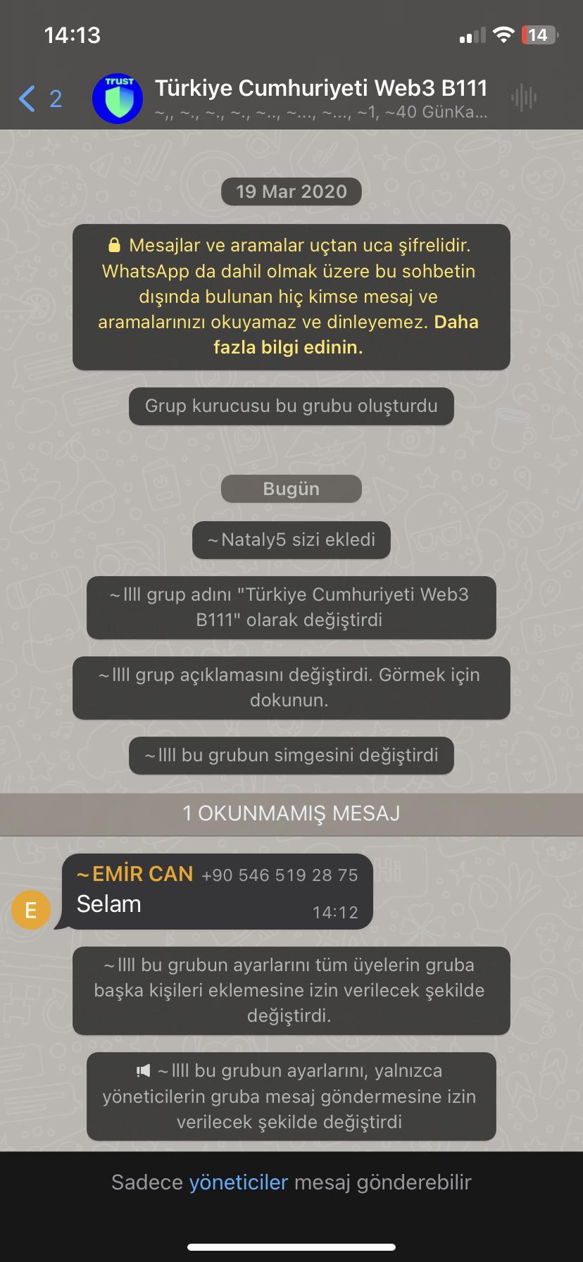 WhatsApp Yabancı Bir Numara WhatsApp Grubuna Ekledi Beni - Şikayetvar