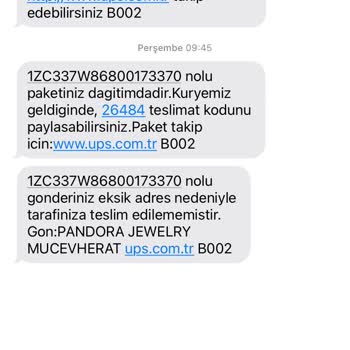 Adıyaman UPS Türkiye Adres Düzeltilmesine Rağmen Adres Eksik Diyor