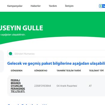 Sendeo Firmasıyla Tarafıma Teslimatın Gerçekleşmemesi