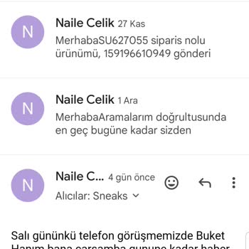 Sneaks Up Hasarlı Ürün. Değişim/iade Talebi Yerine Getirilmedi. İletişim Yok.