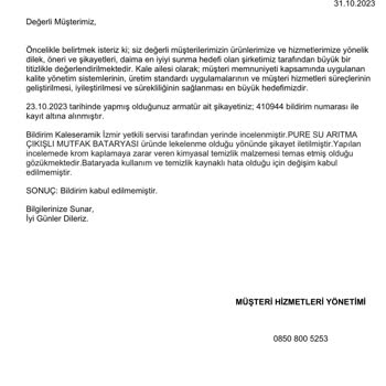 Kale Firmasının Batarya Sorunu