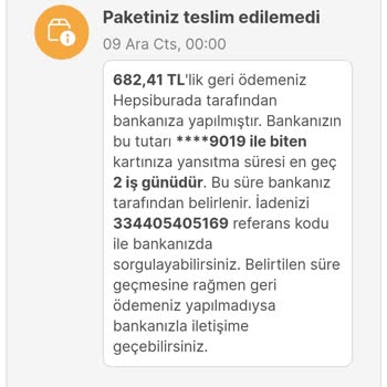 Sürat Kargo Kargomu İade Etti