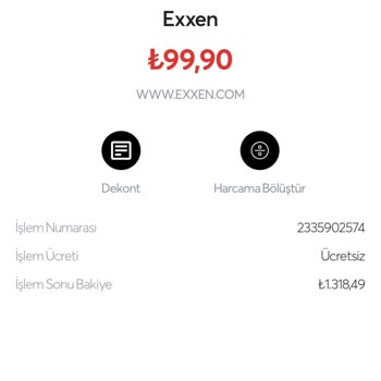Exxen Habersiz Para Çekimi