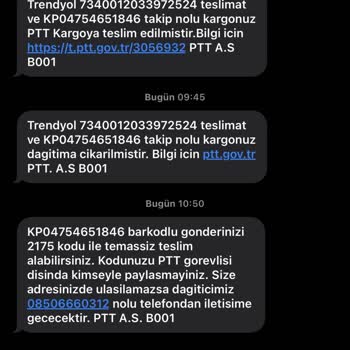 PTT Kargo PTT Güvenlik Ve Kargo Şikayeti