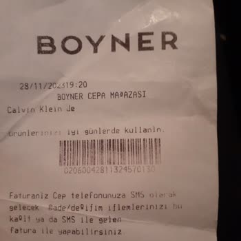 Boyner Ankamall HTS Siparişi