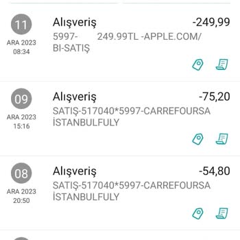 Apple Bilgim Dışımda Kartımdan Para Çekilmiş