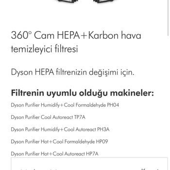 Dyson Temin Edilemeyen Ürün