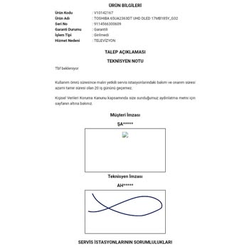 Vestel Üretimi Ayıplı Toshiba