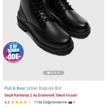 Trendyol'dan Aldığım Pull And Bear Marka Bot 1.5 Ayda Patladı.