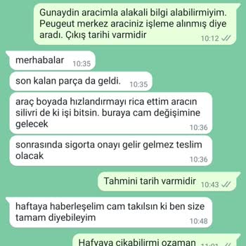 Peugeot Rifter Marka Aracımın Ön Tamponu Türkiye'de Yok