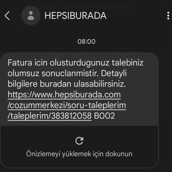 Hepsiburada Elektronik Cihaz Fatura Göndermiyor