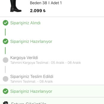 Nine West Ürün Kargoya Verilmemesi