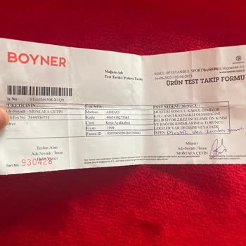 Boyner Ayakkabının Plastik Olan Yerleri Sarardı