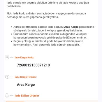 Aras Kargo Ürünü Eve Gelmeden Teslim Edildi Diye Lanse Etmişlerdir