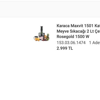 Karaca Züccaciye Karaca Sitesinden Verilen Siparişlerin Kargoda Kaybolması