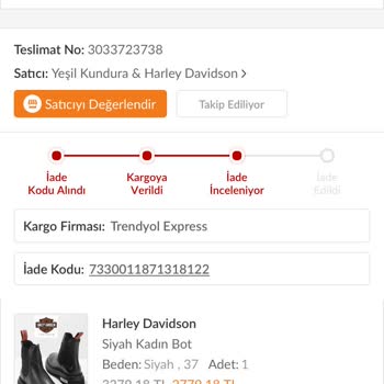 Yeşil Kundura Harley Davidson Bot Yarım Saatte Çöp Oldu