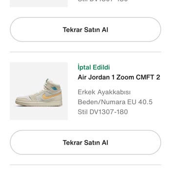 Nike Air Jordan Sipariş Sonrası Tükenme Sorunu