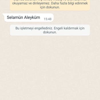 WhatsApp Yabancı Numaradan Gelen Mesaj