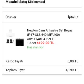 A101 E-ticaret Ankastre Set