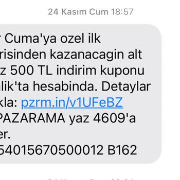 Pazarama İndirim Kuponum Yüklenmedi