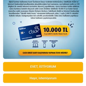 VakıfBank Kredi Kartı Gönderim Süreci Ve %0 Faiz Nakit Avans